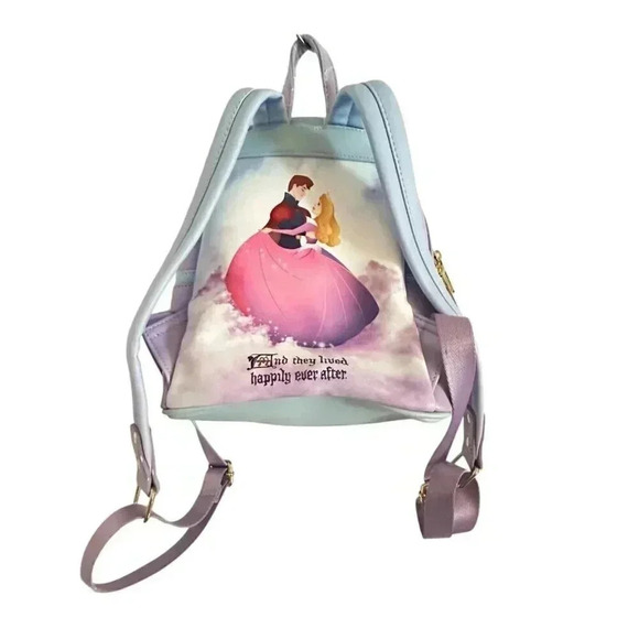 Loungefly Disney Princess Castle Series Sleeping Beauty Mini Backpack New no tag main image 7